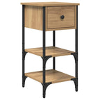 Bedside Cabinet with Drawer 2 pcs Brown 33.5 x 36 x 70 cm