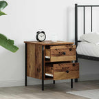 Bedside Cabinet with Drawer Old wood 40 x 42 x 50 cm