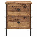 Bedside Cabinet with Drawer Old wood 40 x 42 x 50 cm