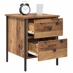 Bedside Cabinet with Drawer Old wood 40 x 42 x 50 cm