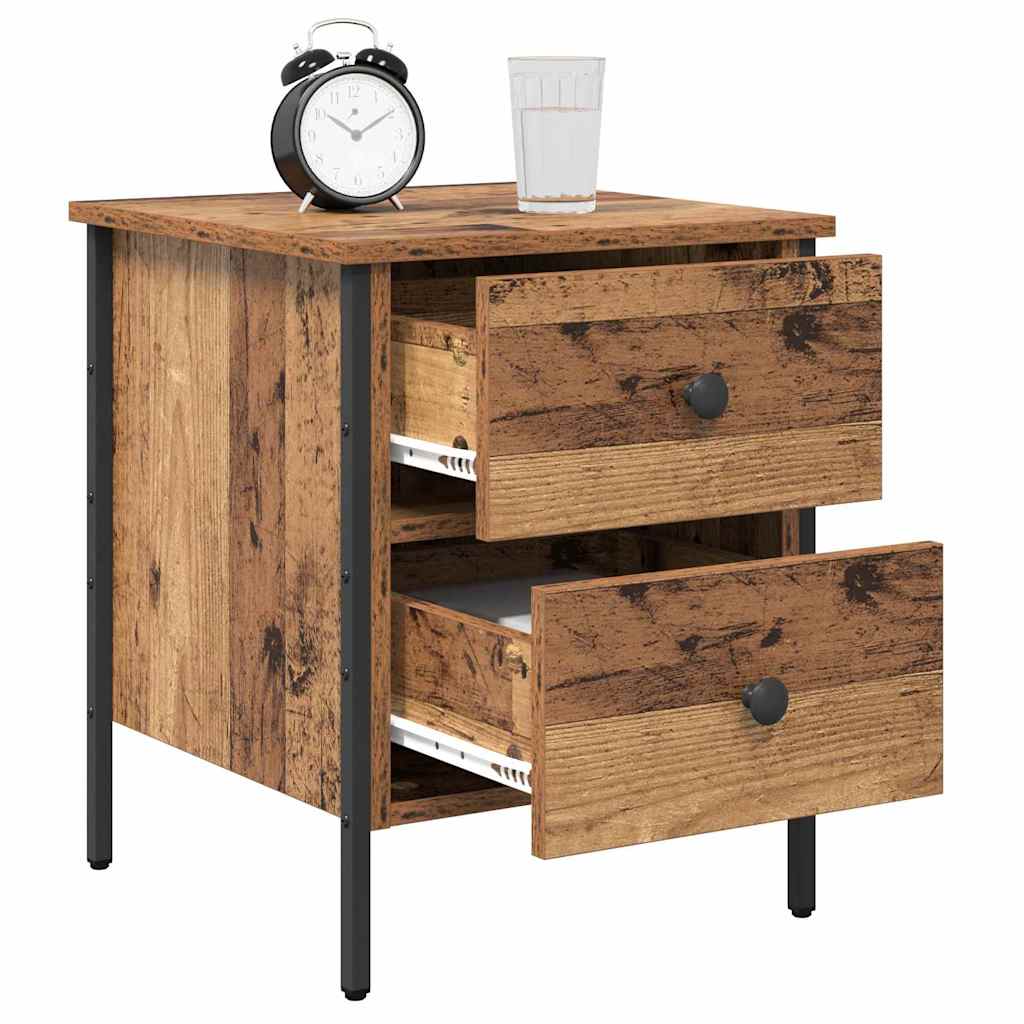 Bedside Cabinet with Drawer Old wood 40 x 42 x 50 cm