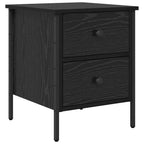 Bedside Cabinet with Drawer Black oak 40 x 42 x 50 cm