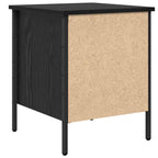 Bedside Cabinet with Drawer Black oak 40 x 42 x 50 cm