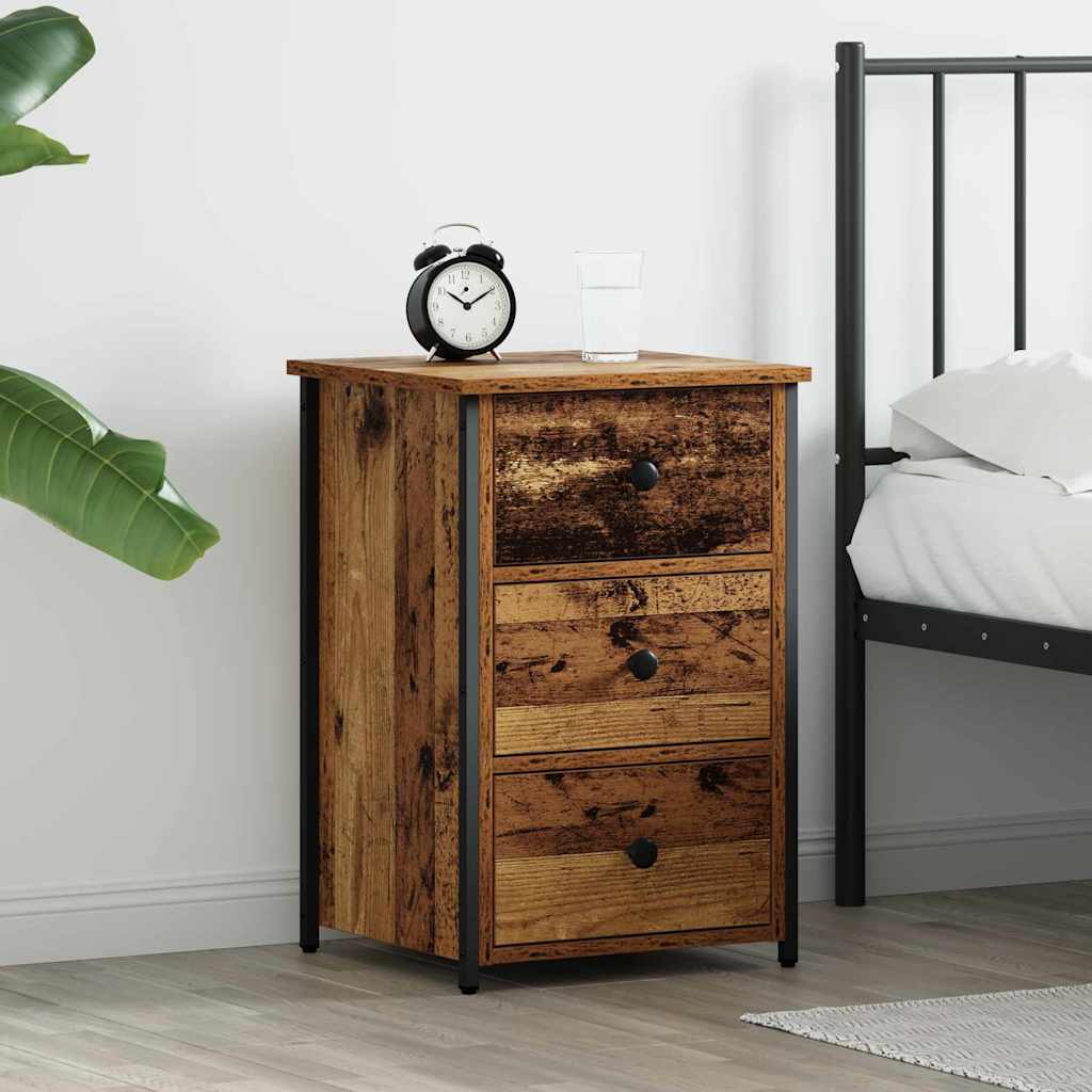 Bedside Cabinet Brown 40 x 36 x 60 cm Solid Reclaim Wood