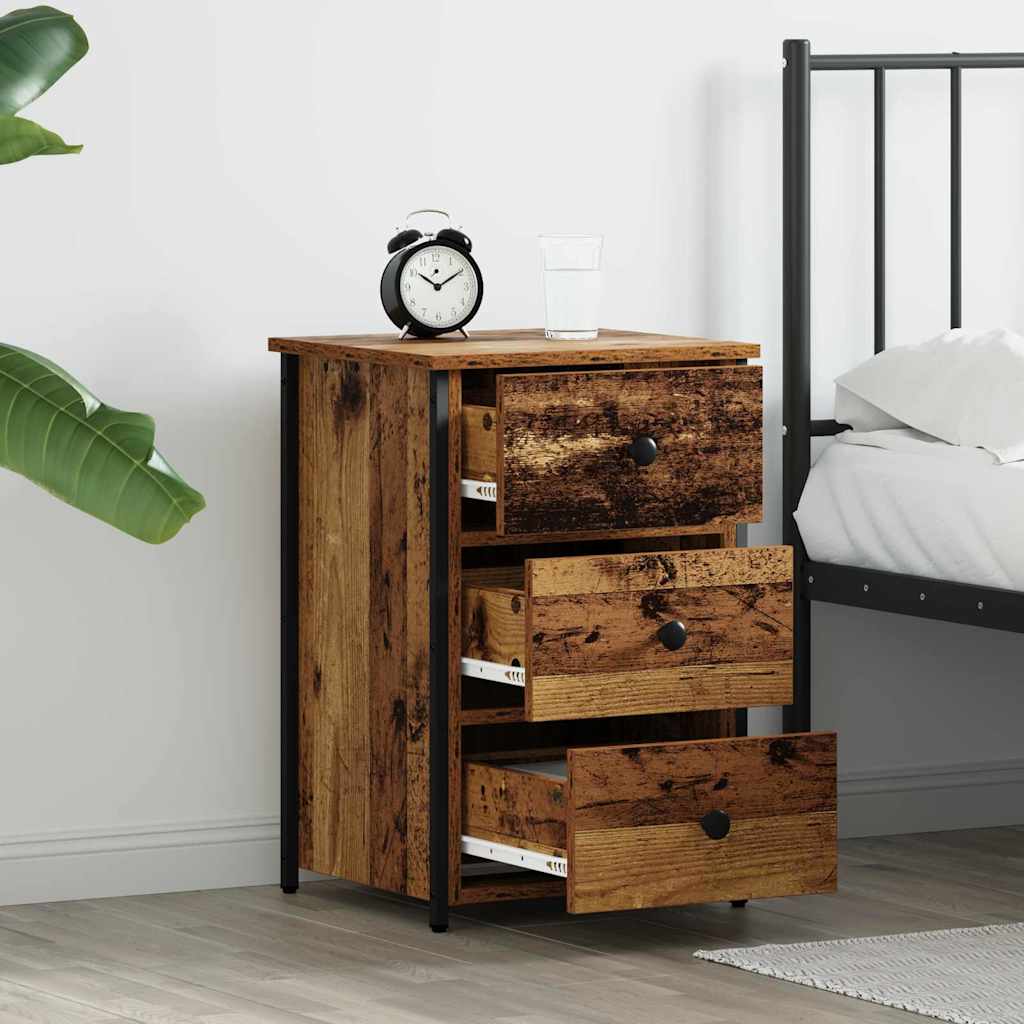 Bedside Cabinet Brown 40 x 36 x 60 cm Solid Reclaim Wood