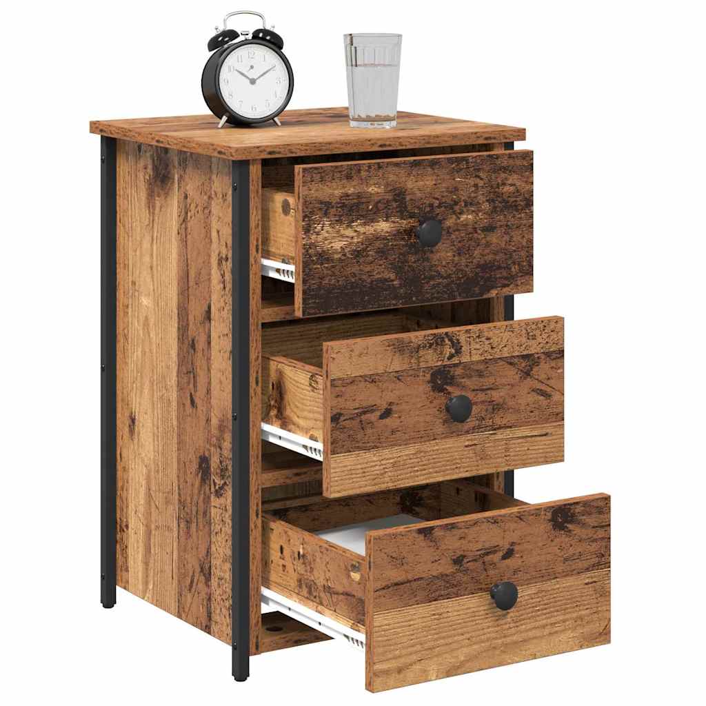 Bedside Cabinet Brown 40 x 36 x 60 cm Solid Reclaim Wood
