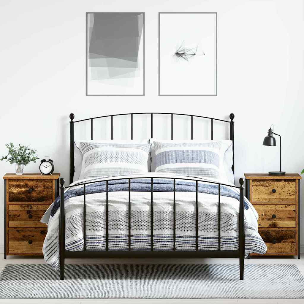 Bedside Cabinet 2 pcs Brown 40 x 36 x 60 cm Solid Reclaim Wood