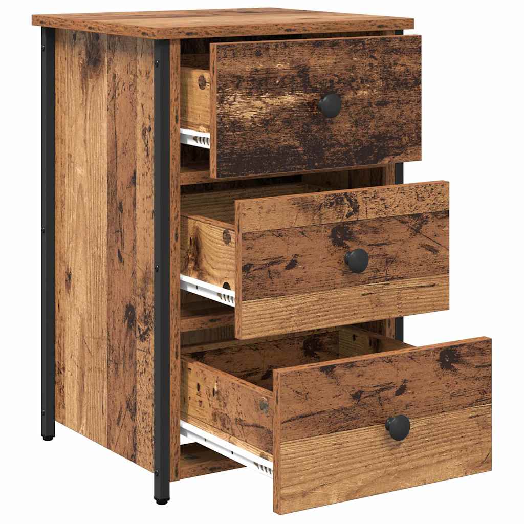 Bedside Cabinet 2 pcs Brown 40 x 36 x 60 cm Solid Reclaim Wood