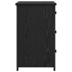 Bedside Cabinet with Drawer 2 pcs Black Oak 40 x 36 x 60 cm