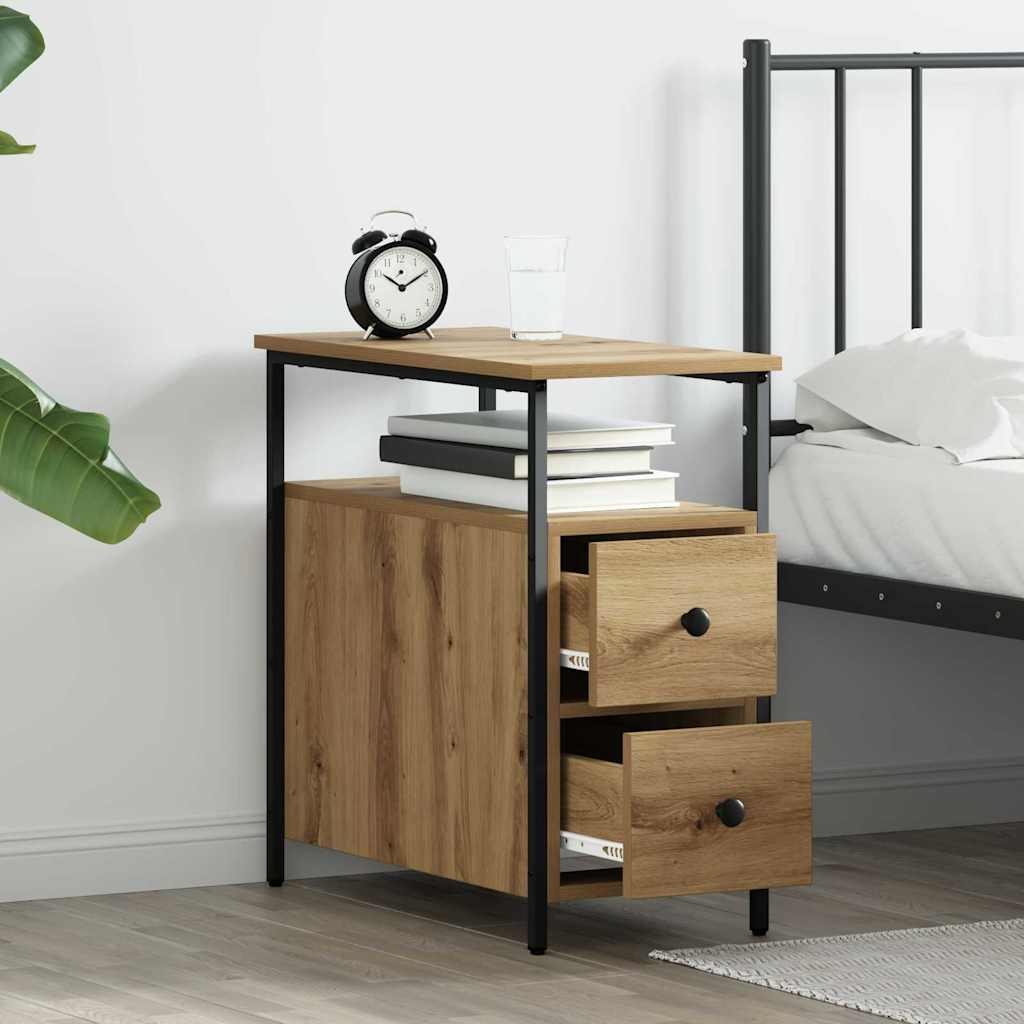 Bedside Cabinet Artisan oak 30 x 60 x 60 cm Engineered wood