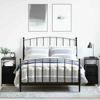 Bedside Cabinet 2 pcs Black oak 30 x 60 x 60 cm Engineered wood