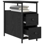Bedside Cabinet 2 pcs Black oak 30 x 60 x 60 cm Engineered wood