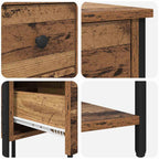 Bedside Cabinet Old wood 32 x 42 x 70 cm Engineered wood
