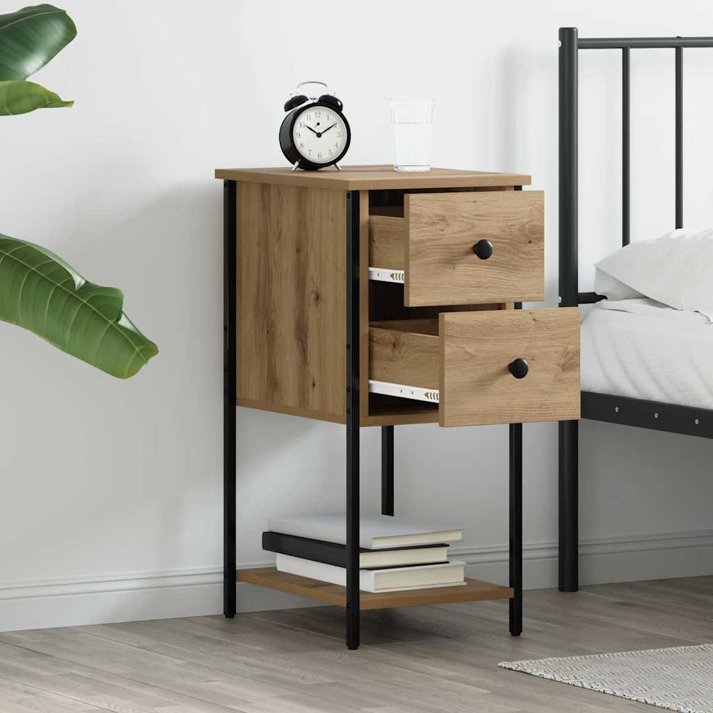 Bedside Cabinet Artisan oak 32 x 42 x 70 cm Engineered wood