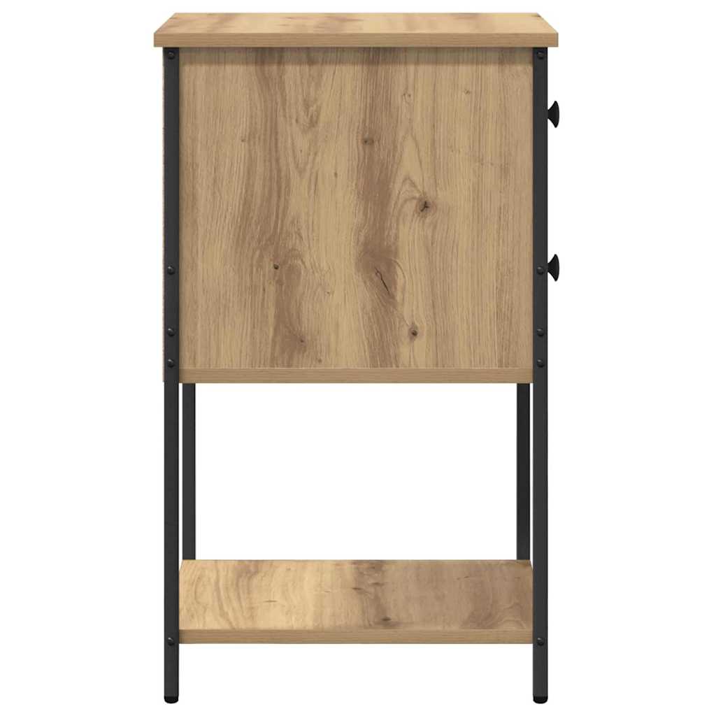 Bedside Cabinet with Drawer 2 pcs Artisan oak 32 x 42 x 70 cm