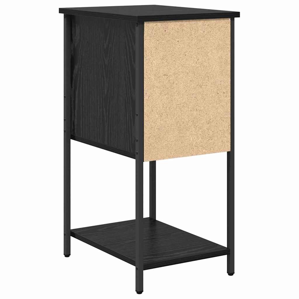 Bedside Cabinet 2 pcs Black oak 32 x 42 x 70 cm Engineered wood