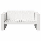 Garden Sofa White 134 x 60 x 62 cm Solid Pine Wood