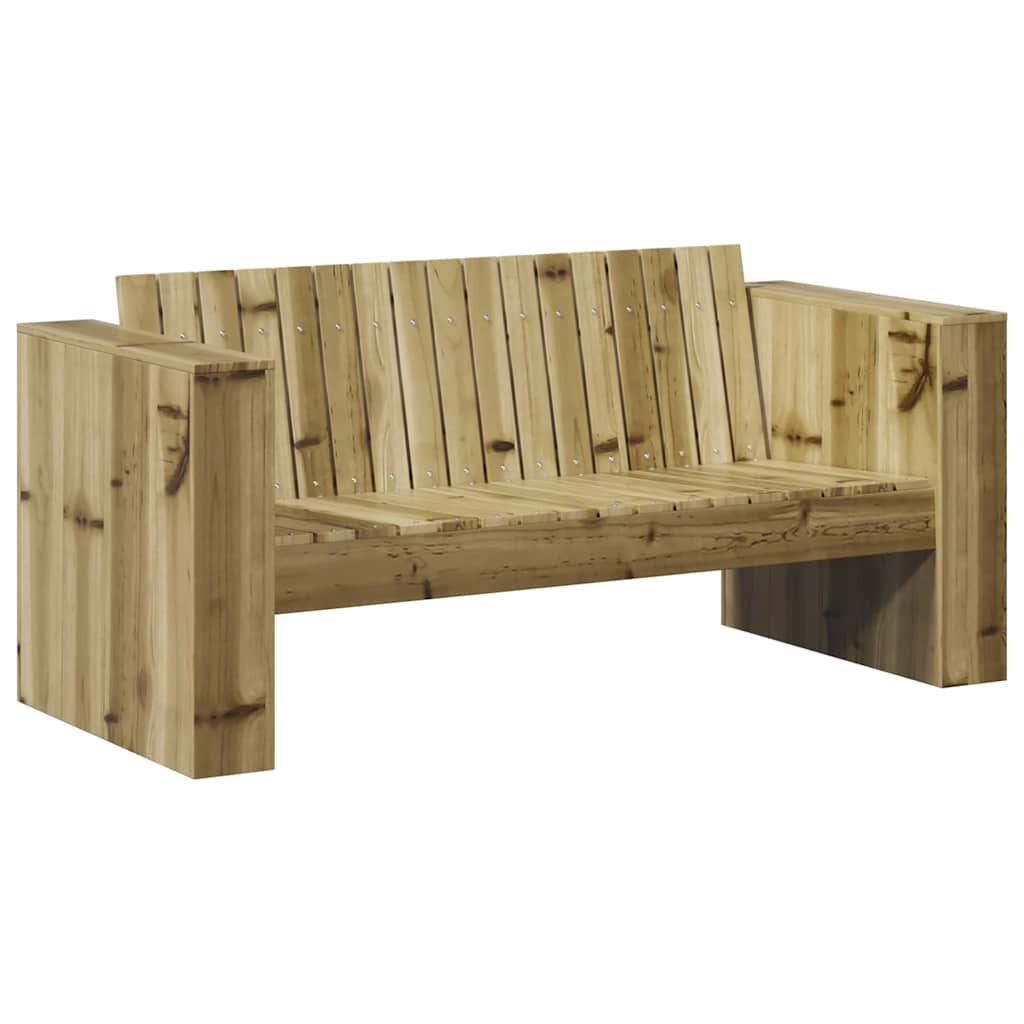 Garden Sofa Green 134 x 60 x 62 cm Solid Pine Wood