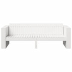 Garden Sofa White 185.5 x 60 x 62 cm Solid Pine Wood