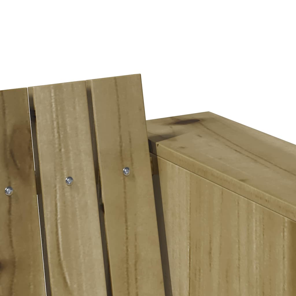 Garden Sofa Brown 185.5 x 60 x 62 cm Solid Pine Wood