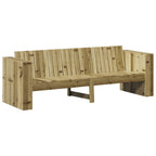 Garden Sofa Brown 185.5 x 60 x 62 cm Solid Pine Wood