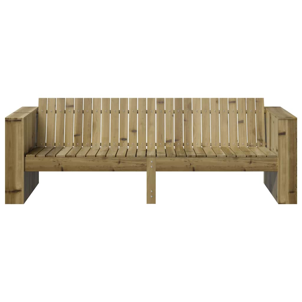 Garden Sofa Brown 185.5 x 60 x 62 cm Solid Pine Wood