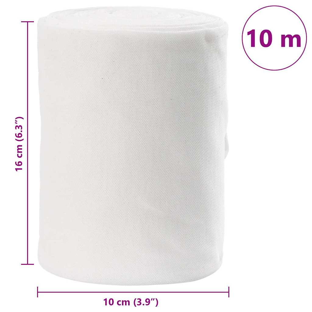 Drain Pipe White 16 x 1000 cm Fabric