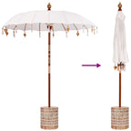 Balinese Parasol with Base 260 180-190 cm