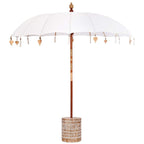 Balinese Parasol with Base 260 210-220 cm