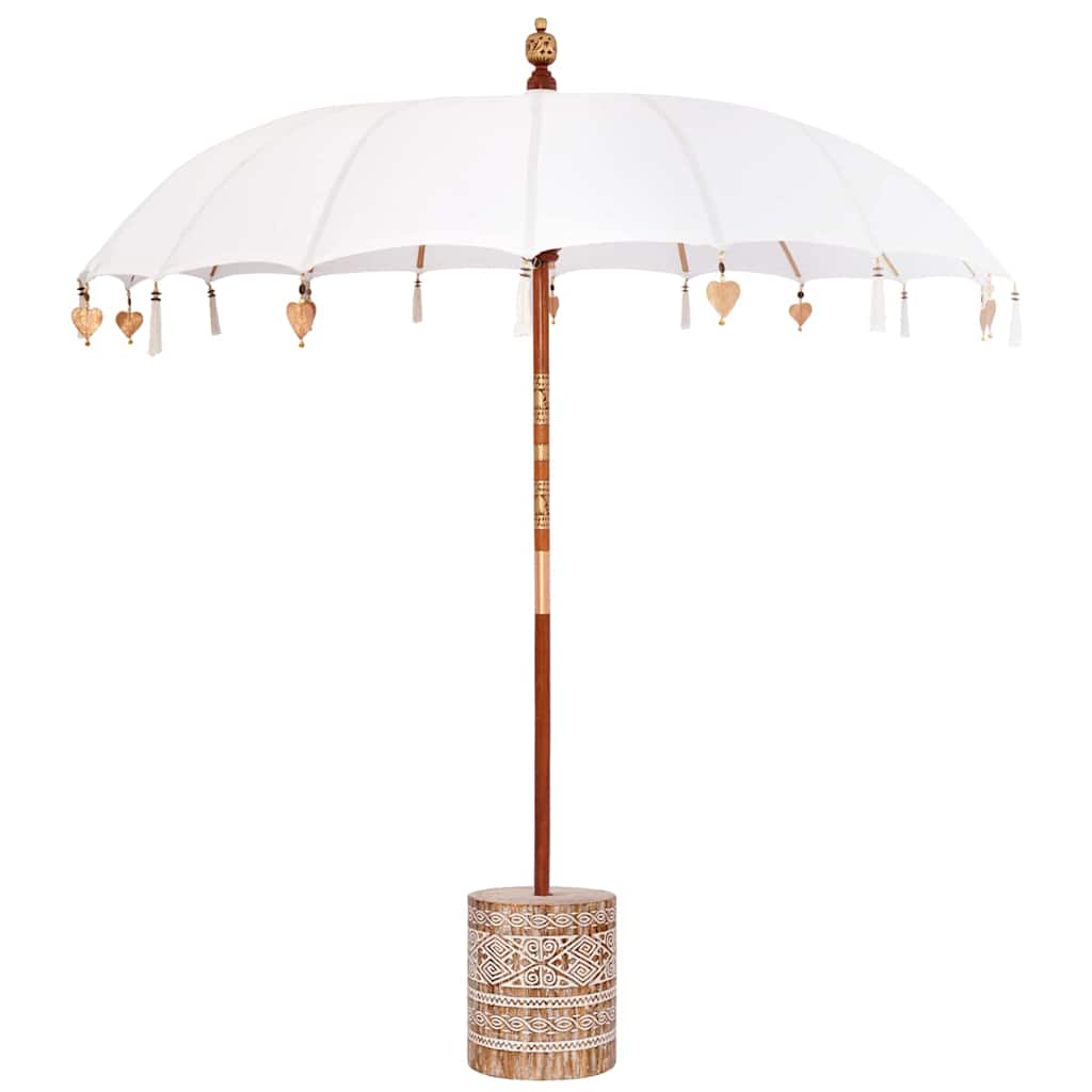 Balinese Parasol with Base 260 210-220 cm