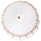 Balinese Parasol Cream 180-190 cm Cotton and solid wood