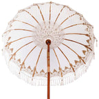 Balinese Parasol Cream 180-190 cm Cotton and solid wood