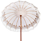 Balinese Parasol Cream 215 x 215 x 260 cm Cotton and solid wood