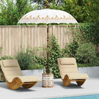 Balinese Parasol Cream 180-190 cm Cotton and solid wood