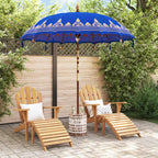 Balinese Parasol Blue 215 x 215 x 260 cm Cotton and solid wood