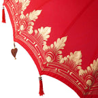 Balinese Parasol Red 215 x 215 x 260 cm Cotton and solid wood