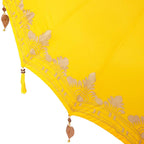 Balinese Parasol Yellow 180-190 cm Cotton and solid wood