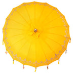 Balinese Parasol Yellow 180-190 cm Cotton and solid wood