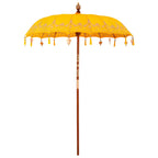 Balinese Parasol Yellow 180-190 cm Cotton and solid wood