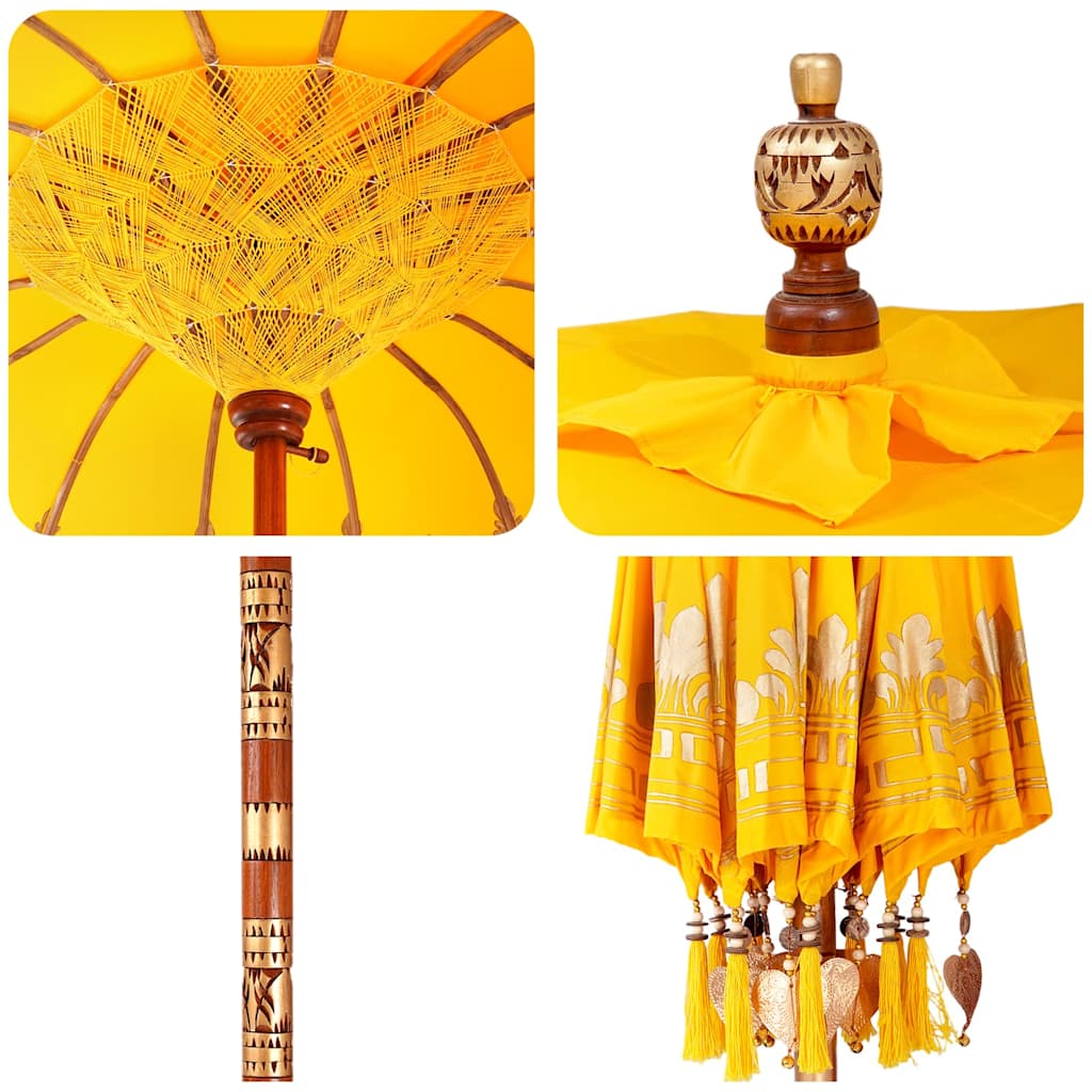 Balinese Parasol Yellow 215 x 215 x 260 cm