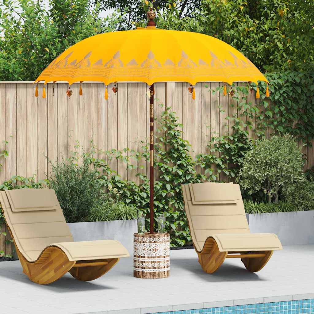 Balinese Parasol Yellow 215 x 215 x 260 cm