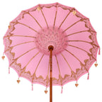 Balinese Parasol Pink 180-190 cm Cotton and solid wood