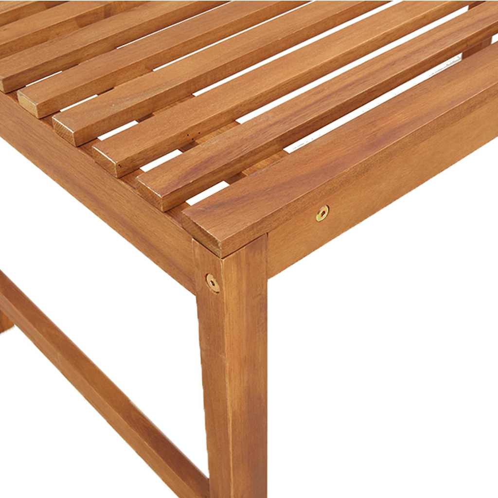 Garden Bench Set 5 pcs Brown Solid Acacia Wood