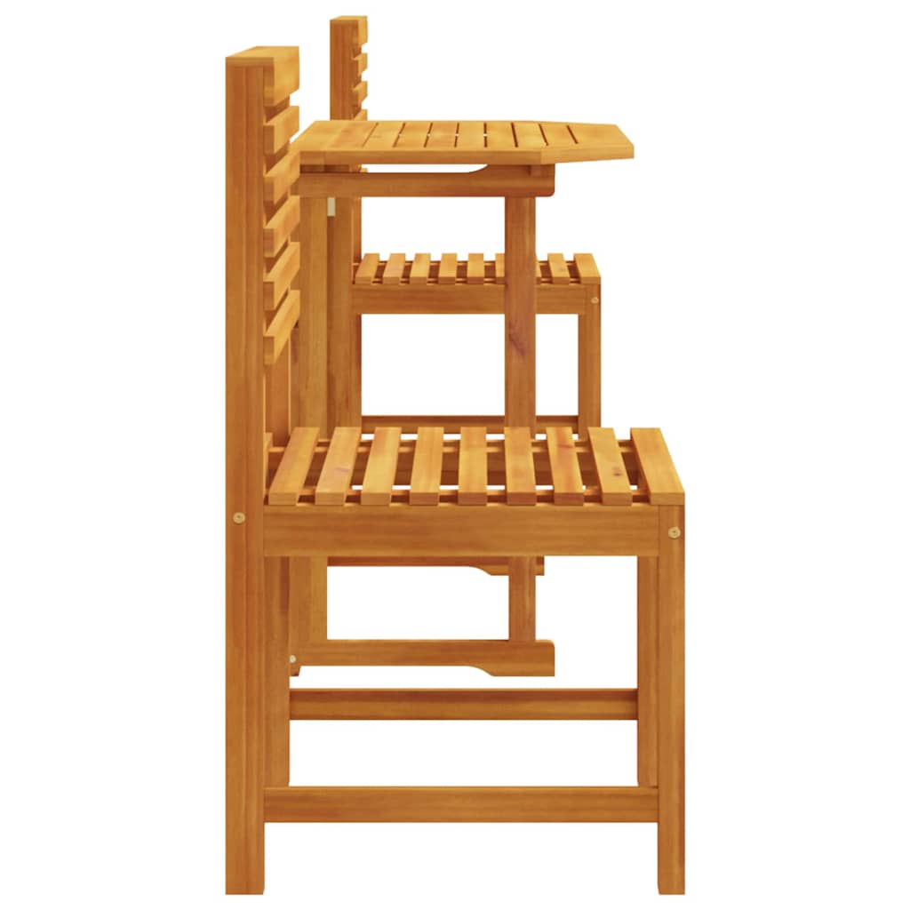 Garden Bistro Set 3 pcs Brown Solid Acacia Wood