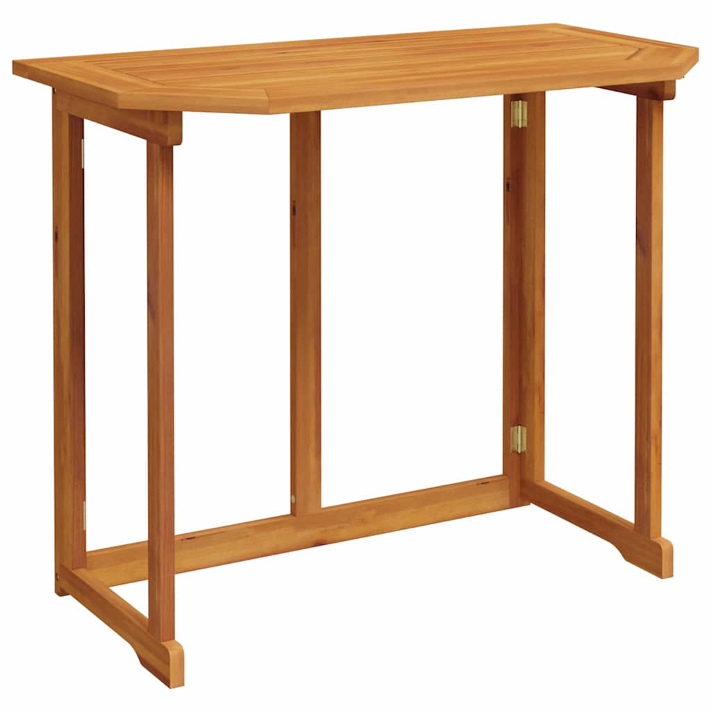 Garden Bistro Set 6 pcs Brown Solid Acacia Wood