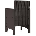 Garden Chair 2 pcs Brown 53 x 49 x 85 cm Polypropylene