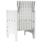 Garden Chair 2 pcs White 53 x 49 x 85 cm Polypropylene