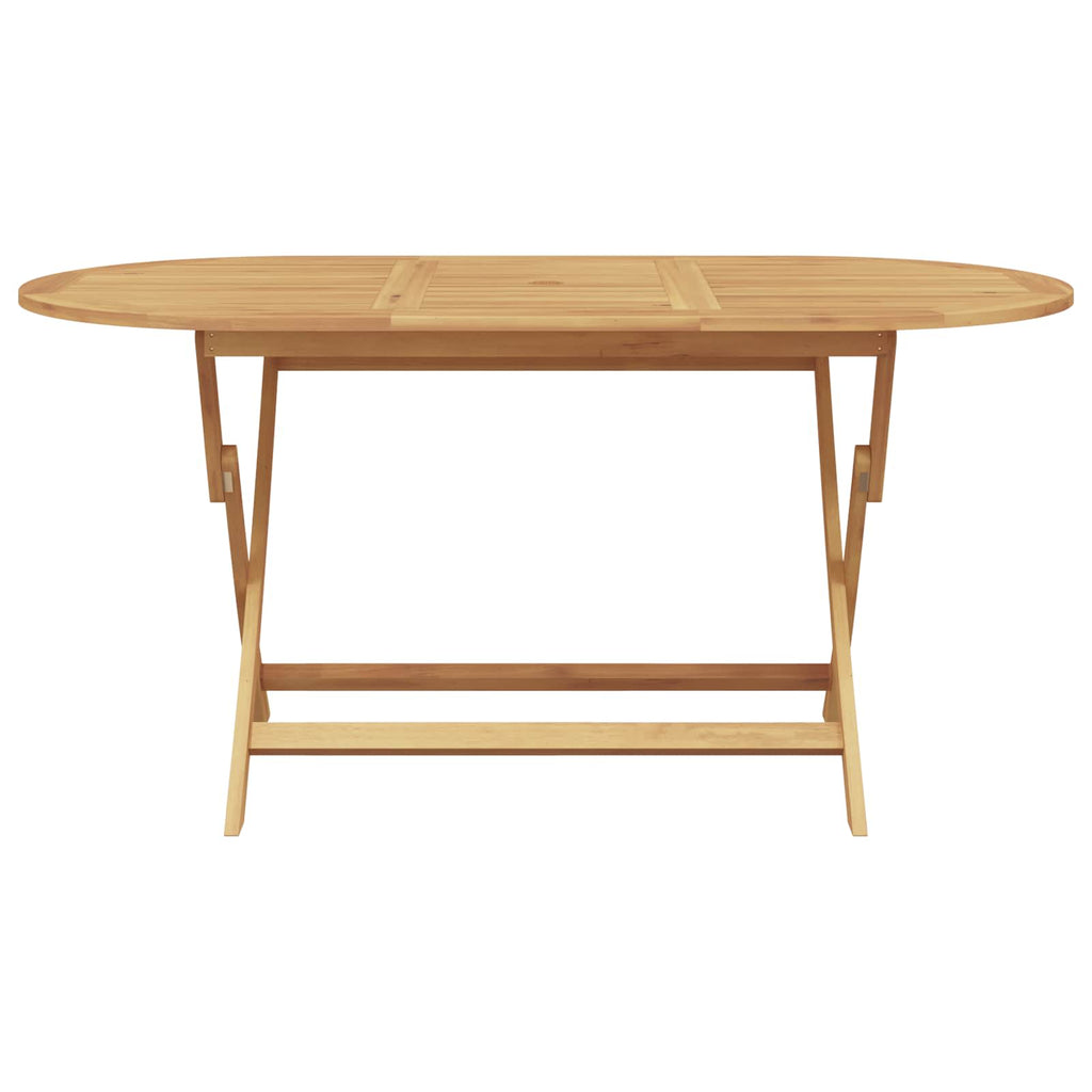 Garden Dining Set 5 pcs Brown Solid Teak Wood