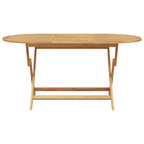 Garden Dining Set 5 pcs Brown Solid Teak Wood