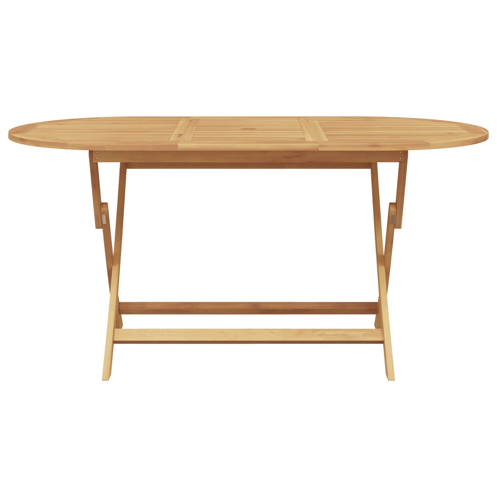 Garden Dining Set 5 pcs Brown Solid Teak Wood